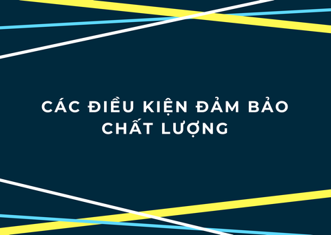 Điều kiện đảm bảo chất lượng của HPU