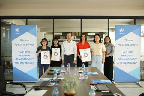 Văn phòng KOICA thăm và làm việc tại Trường Đại học Quản lý và Công nghệ Hải Phòng