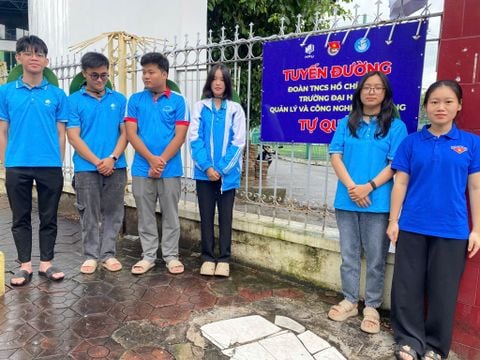 Ra quân tuyến đường thanh niên tự quản tại đường Quán nam - Phường Lê Chân
