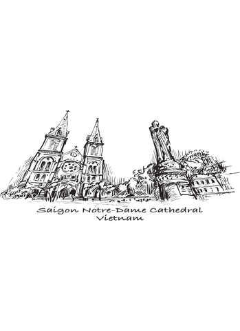The Notre Dame Cathedral in Saigon through Heritages of Vietnam Collection