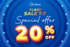 FLASH SALE 7.7 – ƯU ĐÃI 20% TOÀN BỘ SẢN PHẨM CHỈ TRONG 1 NGÀY DUY NHẤT