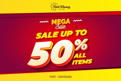 MEGA SALE LẦN 2 – GIẢM ĐẾN 50% TOÀN BỘ SẢN PHẨM TẠI NINH KHƯƠNG