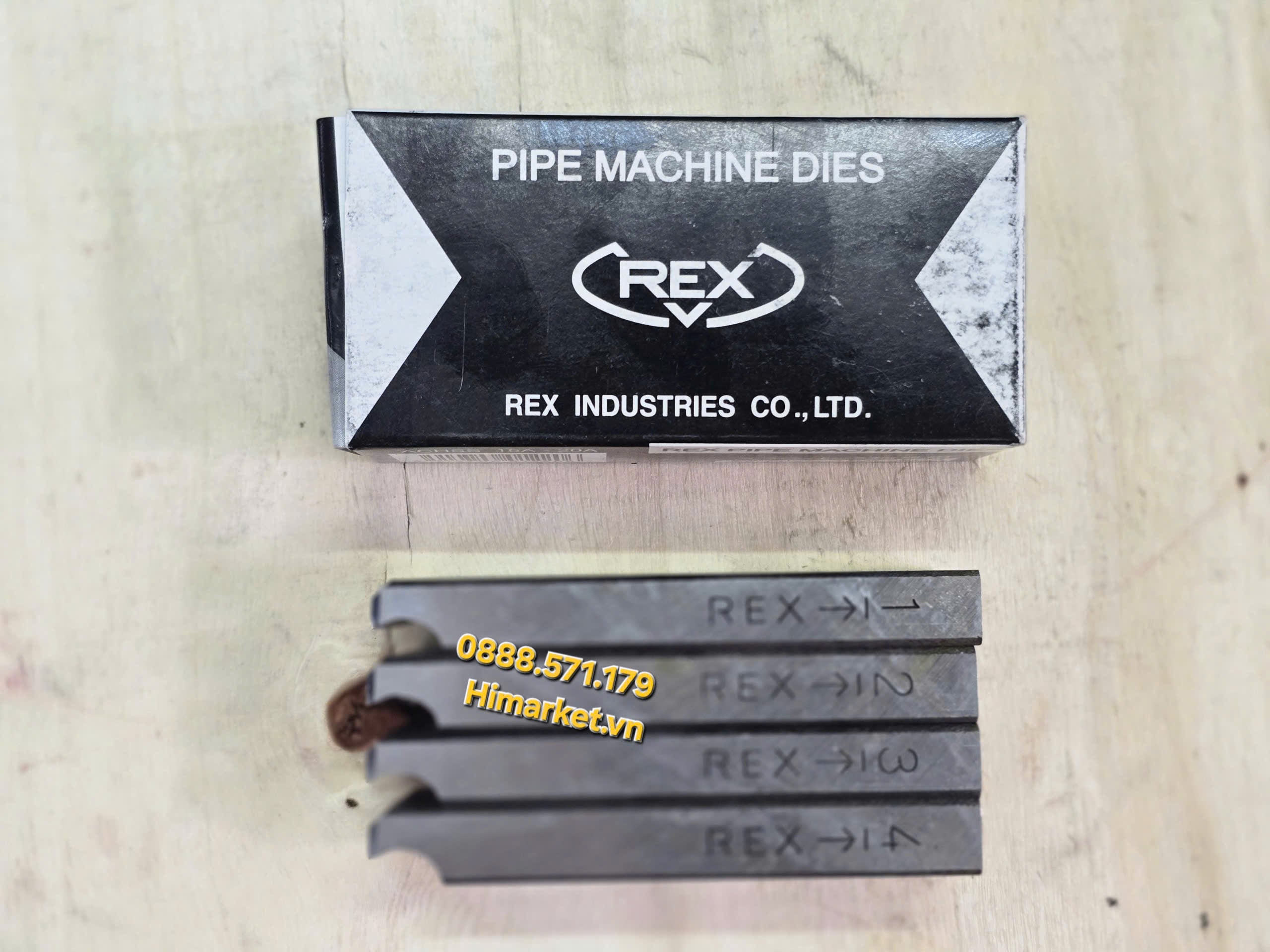 Bộ dao tiện ren ống inox Rex