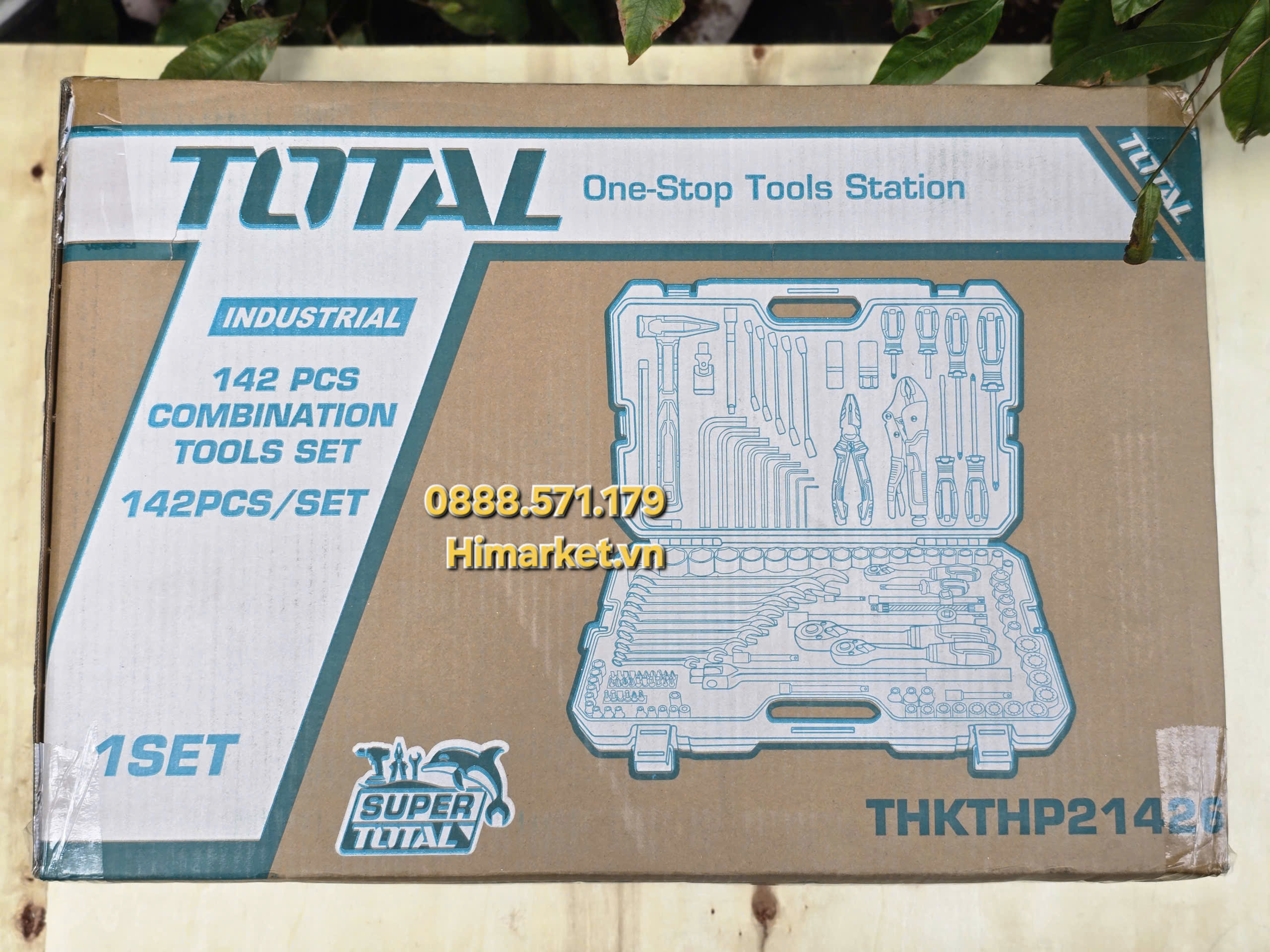 Bộ đồ nghề cầm tay Total THKTHP21426 142 chi tiết