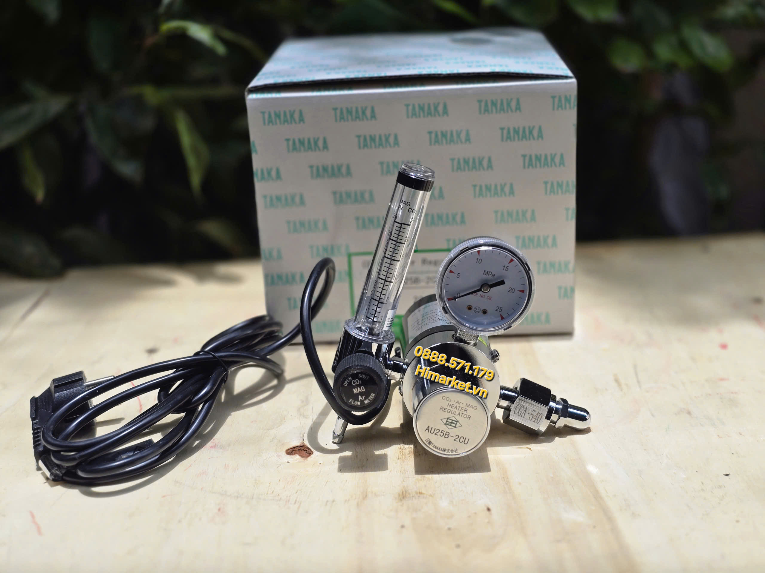 Mặt bên của đồng hồ CO2 Tanaka AU25B-2CU
