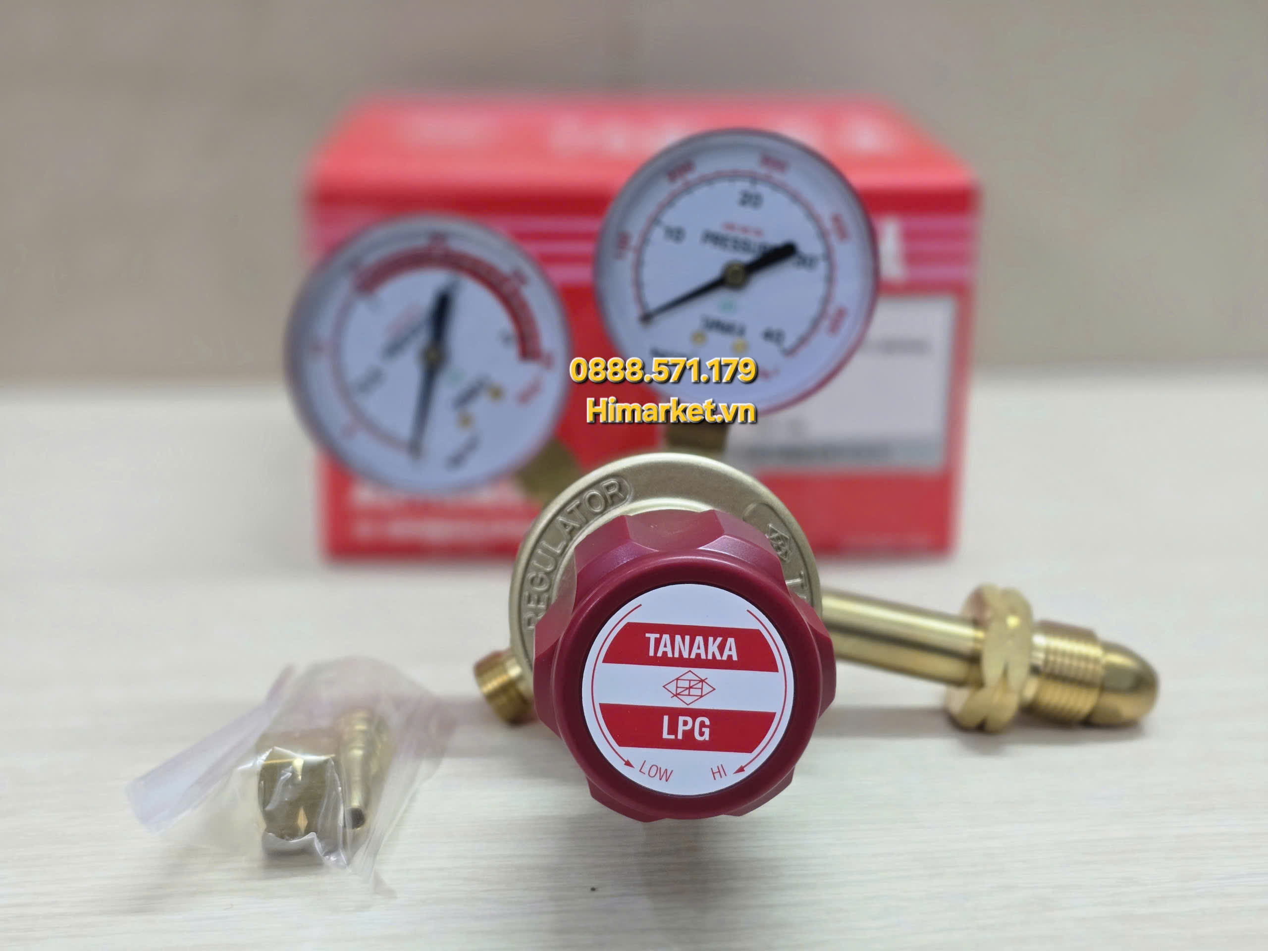 Góc nhìn khác của đồng hồ gas Tanaka CGA-510