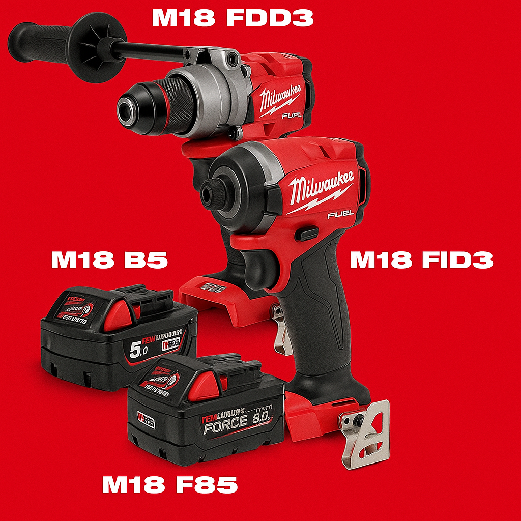 Combo Milwaukee M18 FDD3 FID3