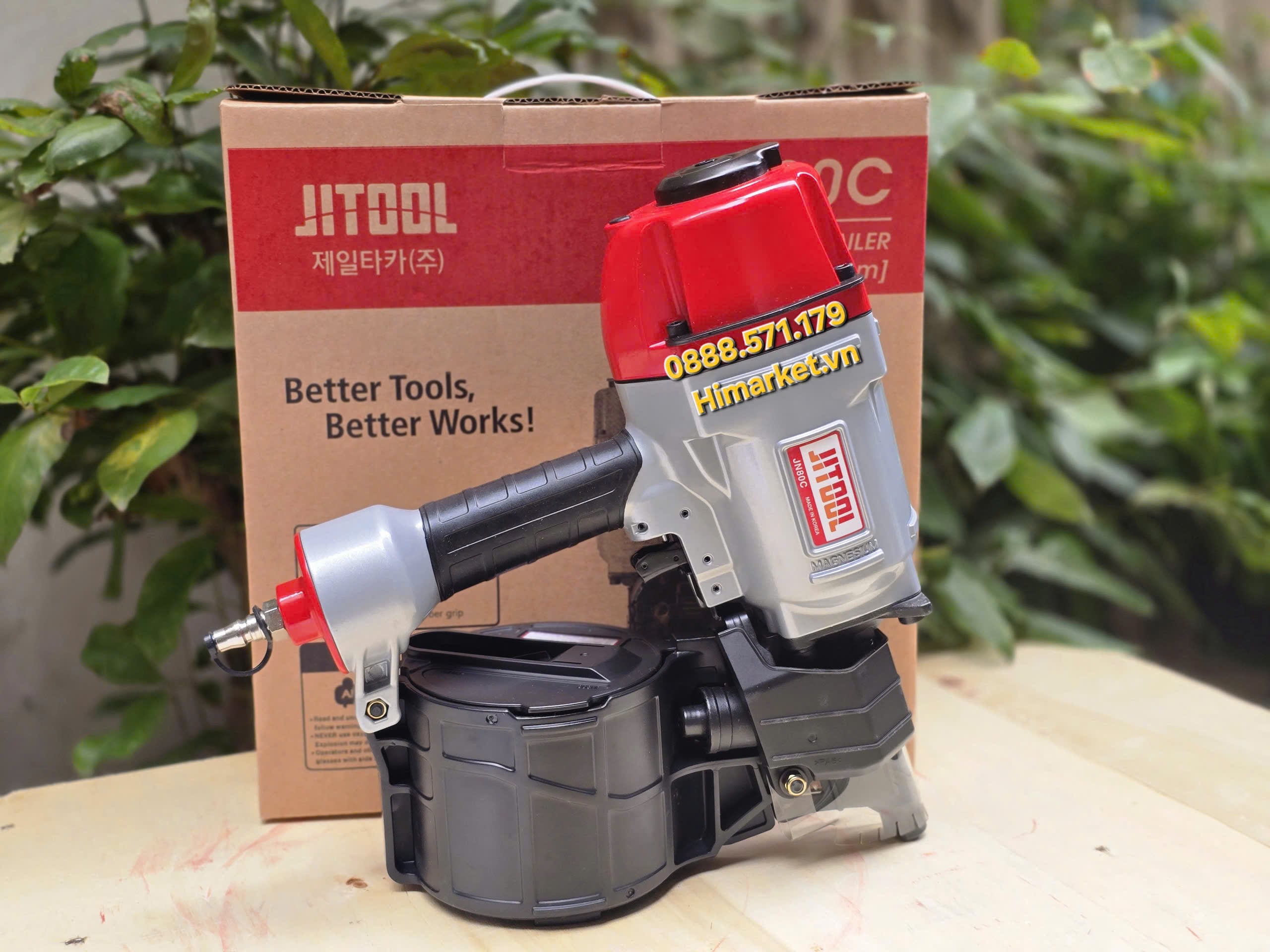 Máy bắn đinh cuộn Jitool JN80C tổng quan