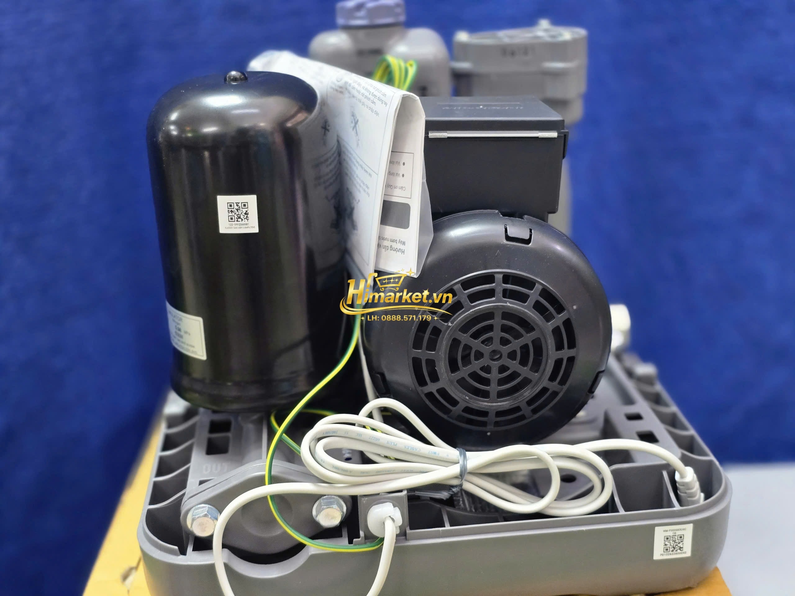 Động cơ và bình áp máy bơm Hitachi WM-P200GX3