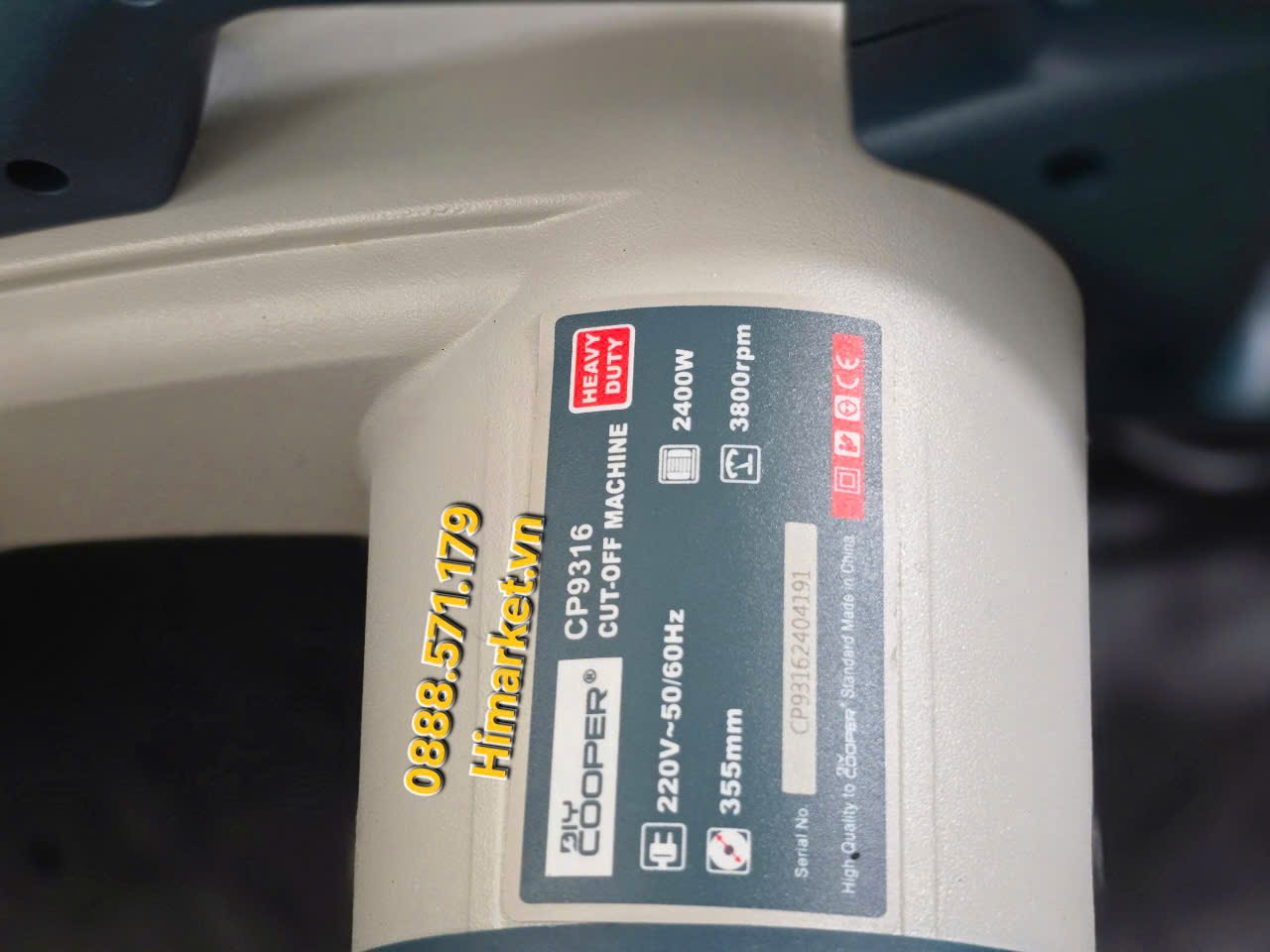 Góc nhìn khác của máy cắt sắt COOPER CP9316