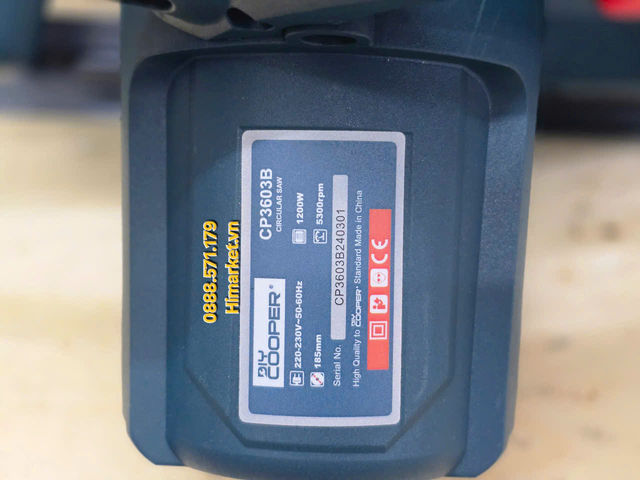 Máy cưa đĩa Cooper CP3603B nhìn từ phía sau