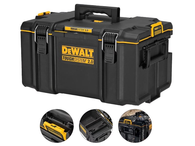 Thùng đồ nghề chống nước Dewalt DWST08300 chính hãng, dung tích lớn, khóa kim loại, chuẩn IP65