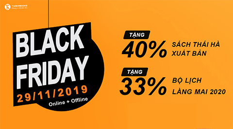 BLACK FRIDAY | ƯU ĐÃI 40% NGÀY 29/11/2019