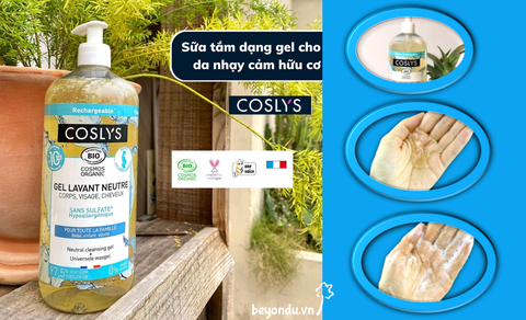Review sữa tắm hữu cơ Coslys cho da nhạy cảm - dùng được cho cả trẻ em và mẹ bầu