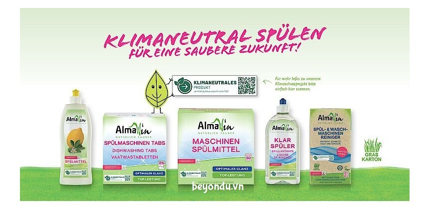 Almawin và những sản phẩm tẩy rửa trung hòa carbon đầu tiên hướng đến tương lai bền vững