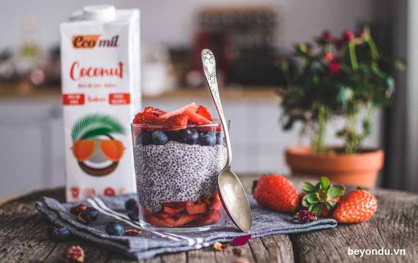 chia pudding sua dua