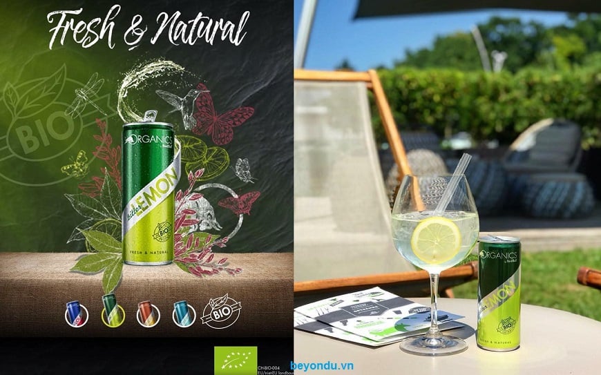 nuoc soda huu co Organic By Red Bull Lemon