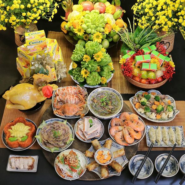 Mâm cỗ Tết