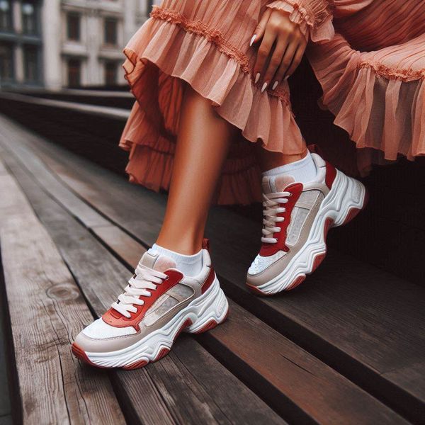 Sneaker + Váy Midi – Nữ Tính Và Hiện Đại
