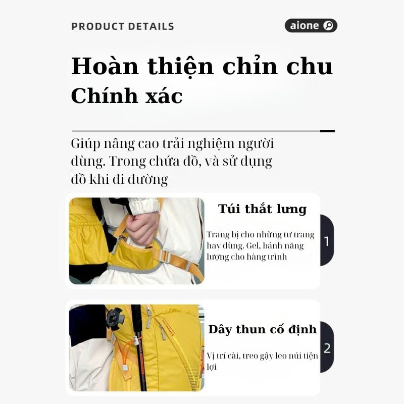Balo leo núi trợ lực bán chuyên AIONE KA-1713A