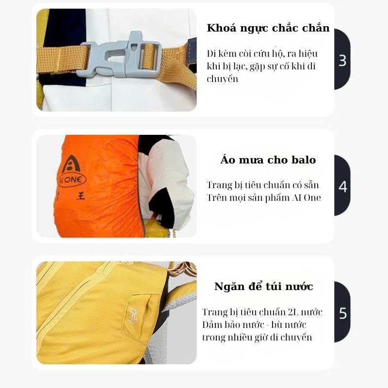 Balo leo núi trợ lực bán chuyên AIONE KA-1713A