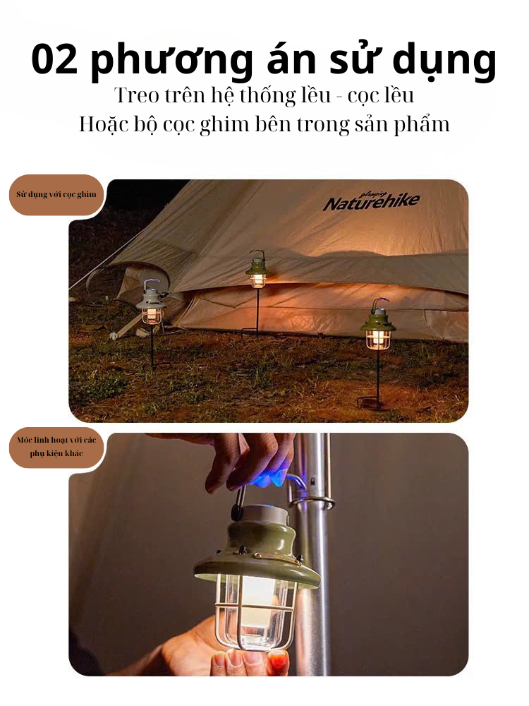 Đèn pin treo lều mini - đa dụng Naturehike CNH22DQ029