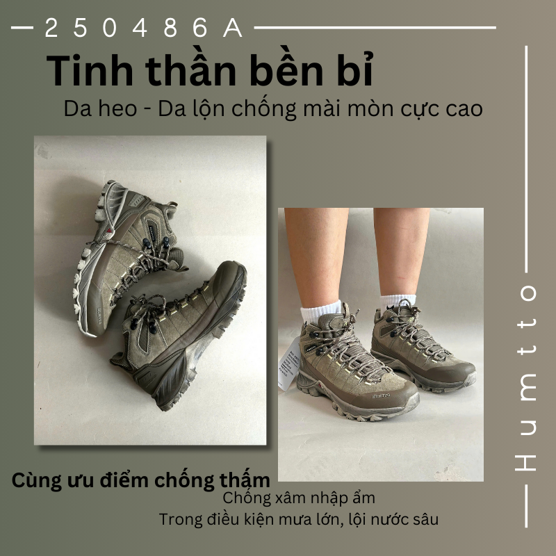 Giày nam cổ cao Humtto 250486A