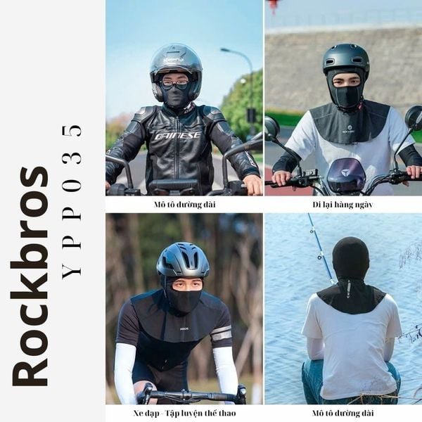 Khăn đội đầu Ninja vải lụa Rockbros YPP035