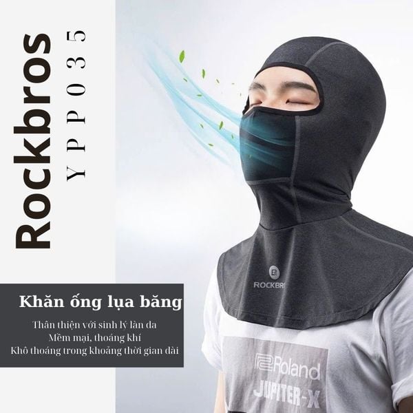 Khăn đội đầu Ninja vải lụa Rockbros YPP035