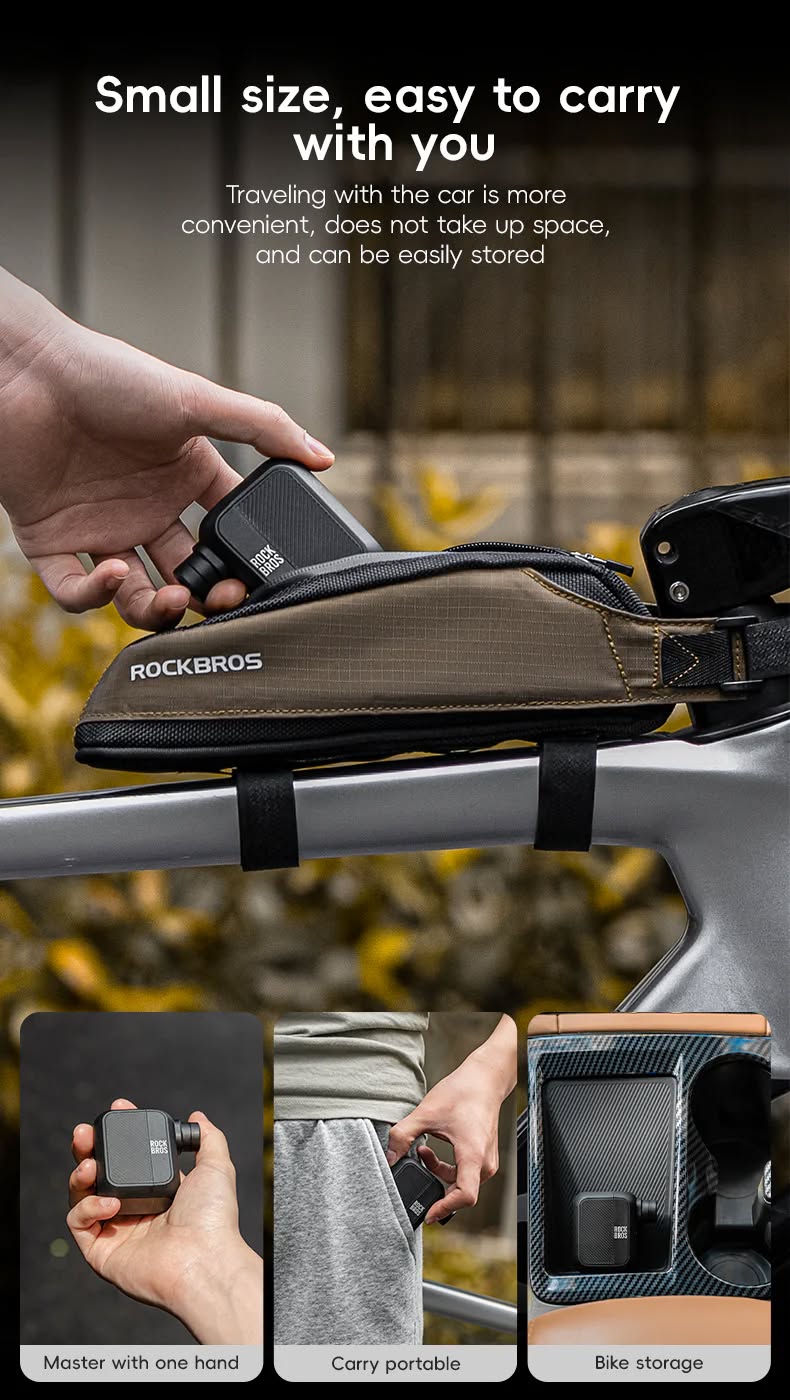 Bơm lốp xe đạp di động Rockbros AS110 - 42720011001