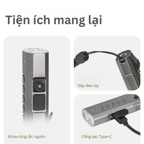 Đèn pin cầm tay mini cá nhân Naturehike CNK2450ZM016