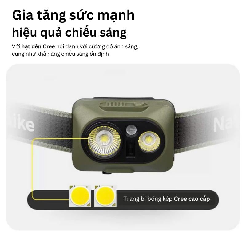 Đèn pin đội đầu siêu nhẹ, chống nước Naturehike CNK2450ZM010