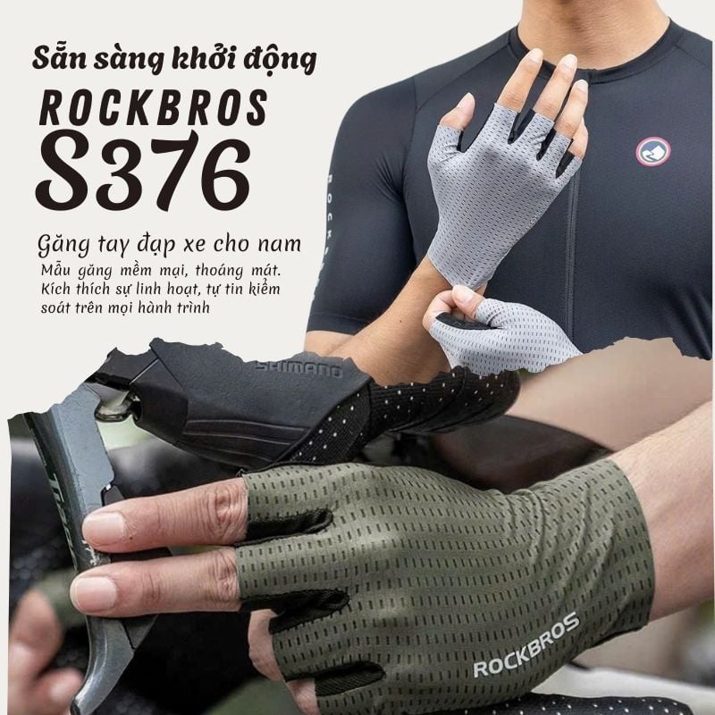Găng tay đạp xe Rockbros S376