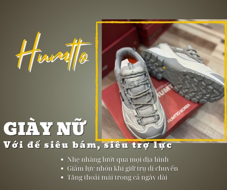 Giày leo núi đường dài nữ Humtto 150475B-1