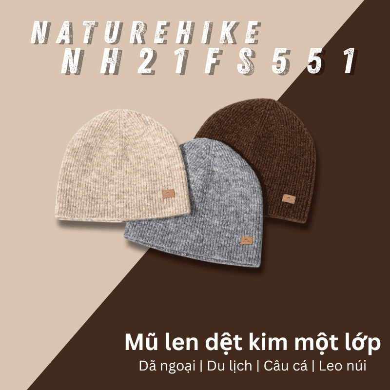 Mũ len giữ ấm cản gió Naturehike NH21FS551