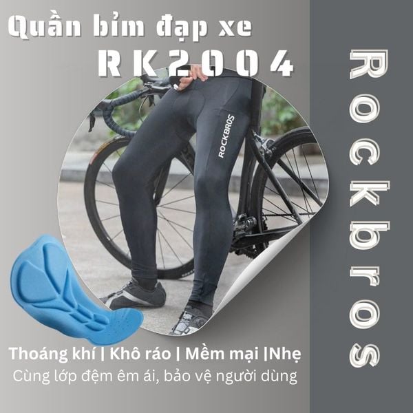 Quần bỉm đạp xe dành cho nam Rockbros RK2004