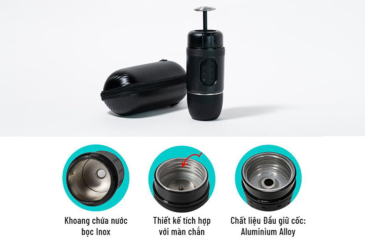 Máy pha cà phê cầm tay siêu nhỏ gọn Staresso Mini