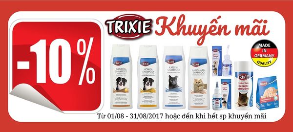 TRIXIE GIẢM 10% GIỚI THIỆU SẢN PHẨM MỚI TỪ ĐỨC