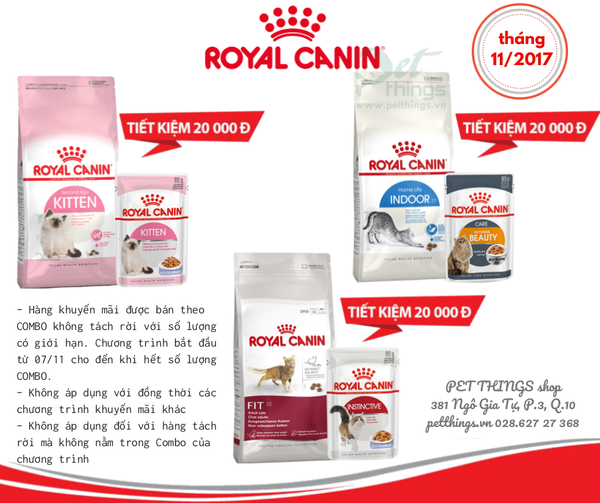 COMBO TIẾT KIỆM: PATE ROYAL CANIN GIÁ CHỈ 10.000Đ