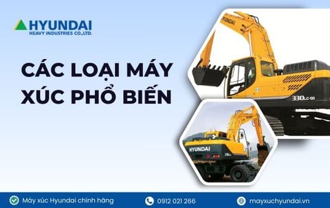 Cách nhận biết và phân loại các dòng máy xúc trên thị trường