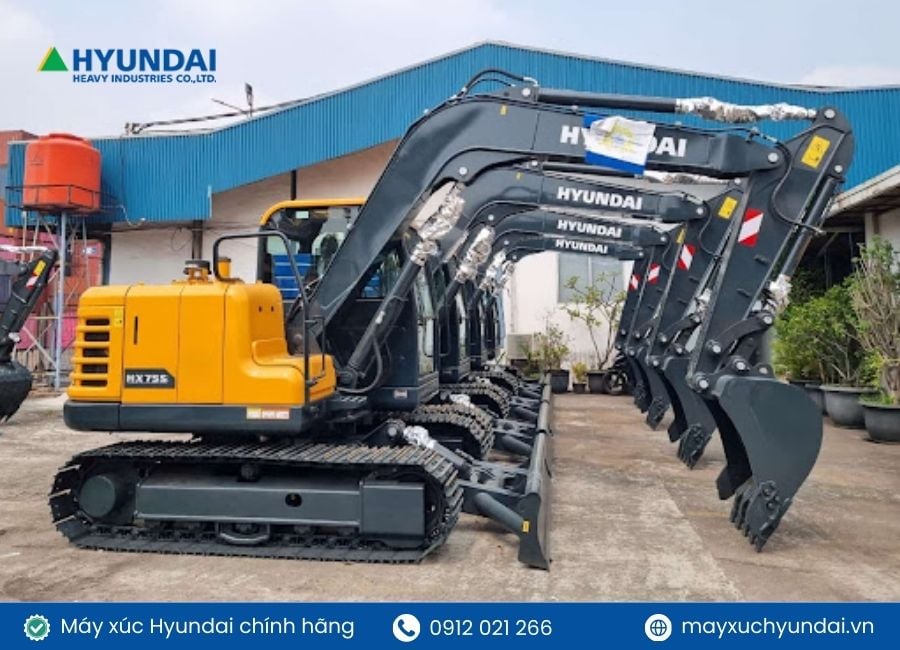 các loai máy xúc mini