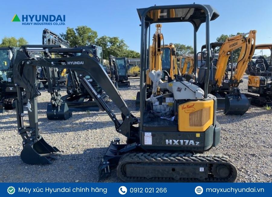 các loai máy xúc mini