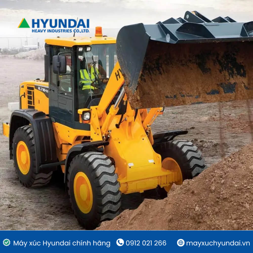 Máy xúc lật HL730-9S gầu 1.8m3