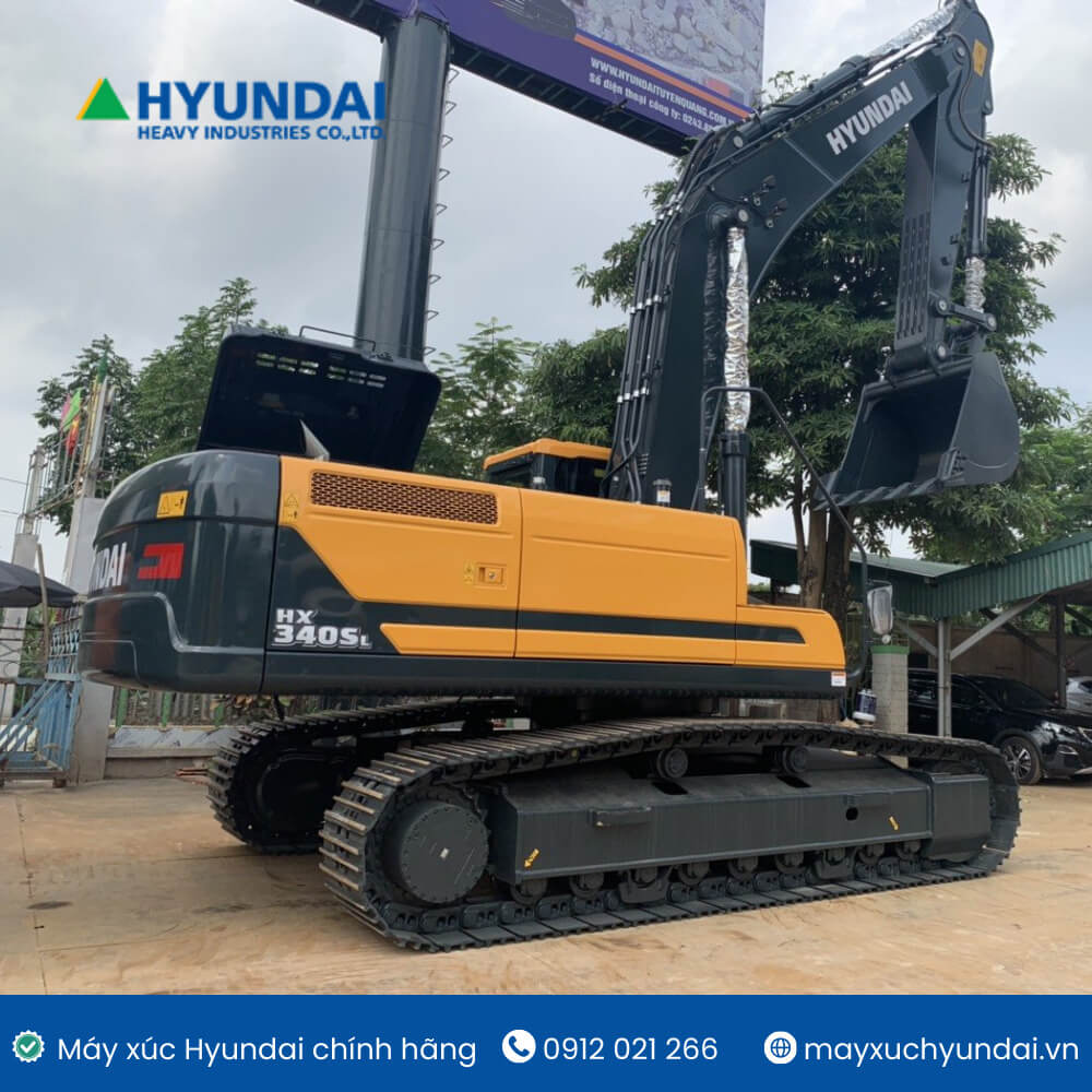 Máy xúc đào HX340SL gầu 1.74m3
