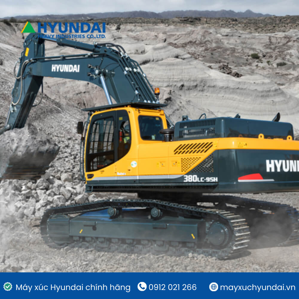 Máy xúc đào R380LC-9SH gầu 1.9m3