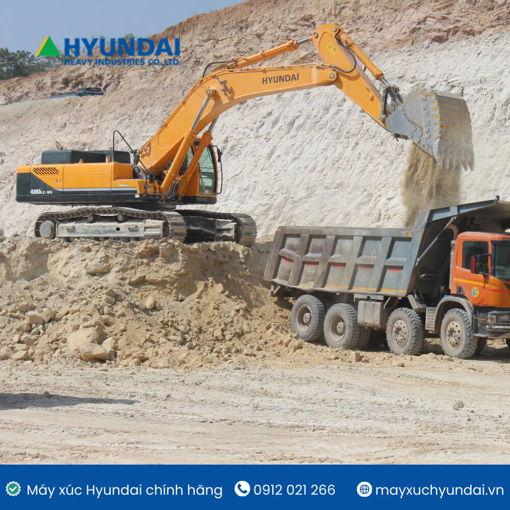 Máy xúc đào R480LC-9S gầu 2.15m3