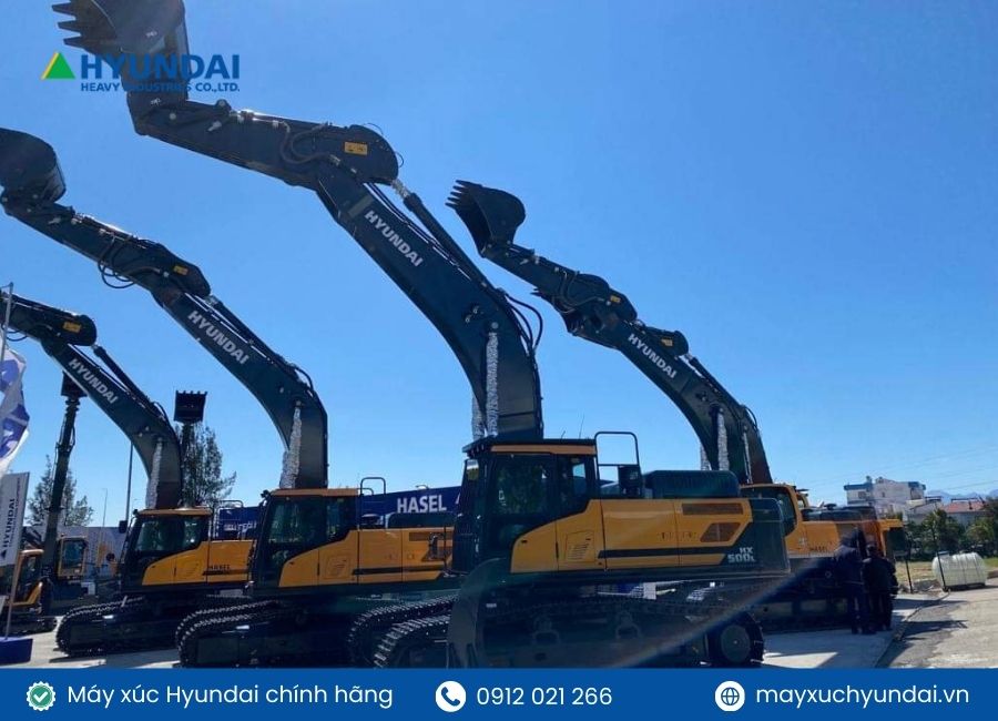 máy xúc công trình