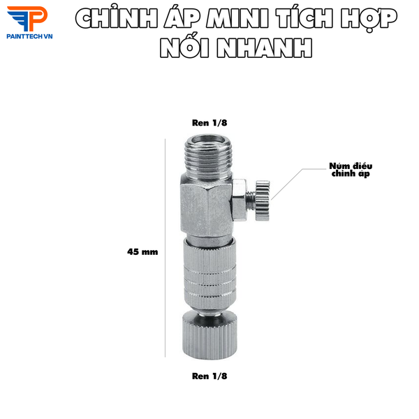 Chỉnh Áp Mini Bút Vẽ Phun Sơn Airbrush
