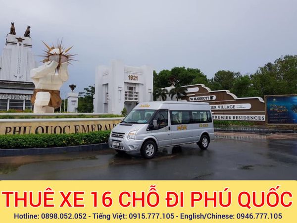 Thue xe 16 chỗ đi Phú Quốc