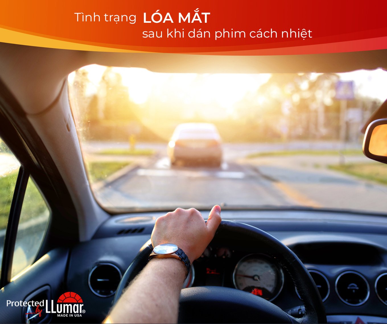 LÝ GIẢI HIỆN TƯỢNG LÓA MẮT SAU KHI DÁN PHIM CÁCH NHIỆT Ô TÔ